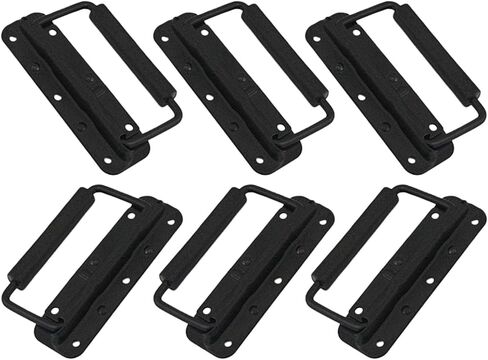 6pcs Black Spring Fold Handles Space Efficient Hardware Strong Mechanism for Residential Commercial Saving Folding Handles in Saudi Arabia