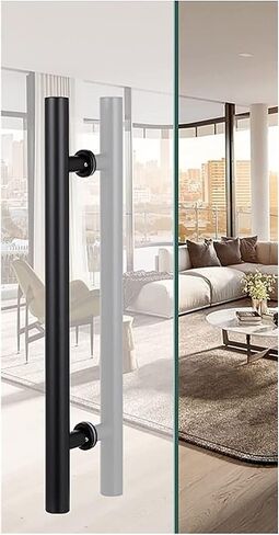Heavy Duty Stainless Steel Sliding Barn Door Handle - Modern H Shape Push/Pull Commercial Door Handle for Front Doors, Hotels, Barns & Glass Doors (Color: #3) in Saudi Arabia