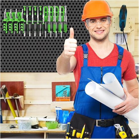 2 Pcs Screwdriver Plier Organizer Wall Mount, Screwdriver Rack, Metal Plier Holder Utility Tool Holder Organizers and Storage Rack for Garage Workshop Workbench Tool Chest Cart in Saudi Arabia
