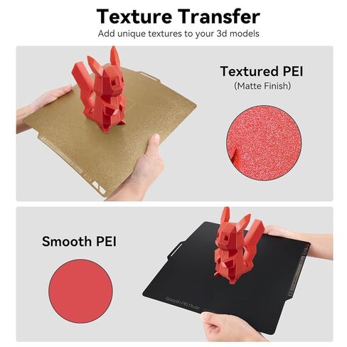 BAMBU LAB الأصلي مزدوج الوجه من الوجهين PEI لوحة 257x257mm لـ Bambu Lab X1C / X1 / X1E / P1P / P1S / A1 PEI SPRING Steel لوحة مرنة in Kuwait