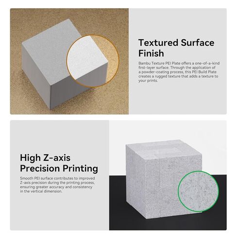 BAMBU LAB الأصلي مزدوج الوجه من الوجهين PEI لوحة 257x257mm لـ Bambu Lab X1C / X1 / X1E / P1P / P1S / A1 PEI SPRING Steel لوحة مرنة in Kuwait