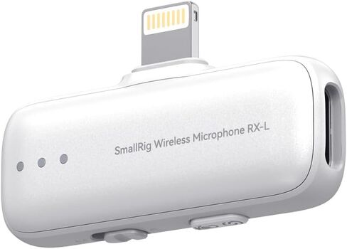 جهاز استقبال SMALLRIG S70 Mic Lightning اللاسلكي S70RX-L لأجهزة iPhone/iPad، تم ضبطه بشكل احترافي بواسطة الفائز بجائزة جرامي للحصول على صوت بجودة البث في مدونات الفيديو والبث المباشر وإنشاء المحتوى (أسود) in Saudi Arabia