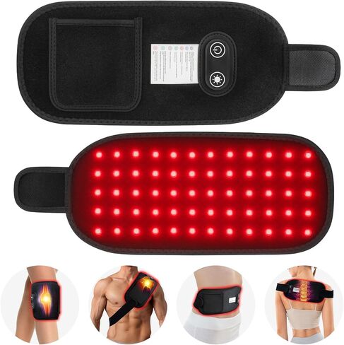 Red Light Therapy, Red Light Therapy for Body, Infrared Light Therapy Belt with Timer, LED 660nm&850nm Infrared Heating Pads for Body Back Waist Shoulder Knee Joint (Corded) in Saudi Arabia