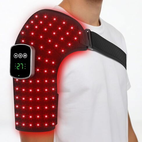 Red Light Therapy for Shoulder, Near-Infrared Light Therapy Pad，660nm & 850nm Portable Heated Shoulder Pad，5 Modes 5000mAh Portable & Longer Runtime in Saudi Arabia