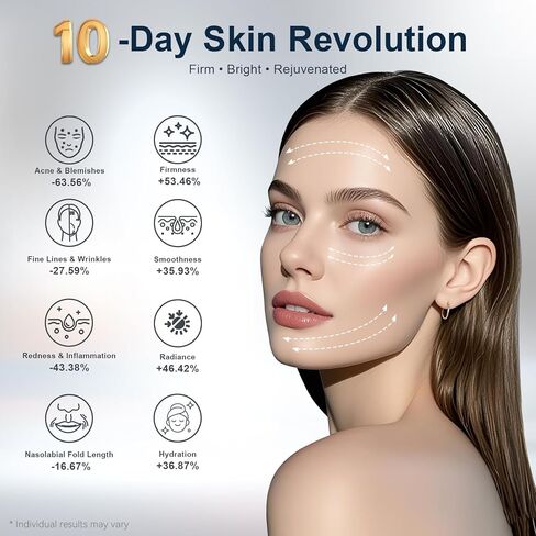 Red Light Therapy Mask for Face, 8 Modes 5 Intensities Red Light Mask with 850nm Infrared & 432 LEDs, 2000mAh Rechargeable Portable LED Face Mask Light Therapy with Timer, at Home in Kuwait