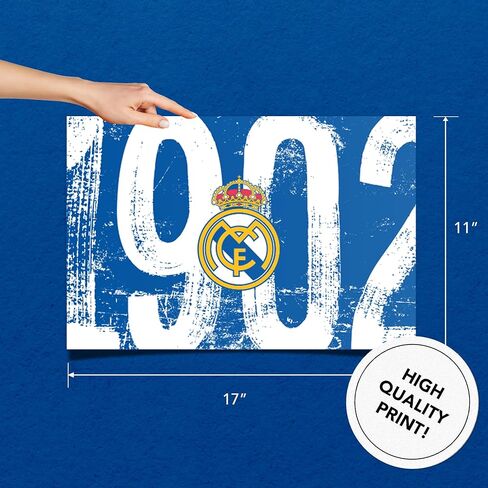 Desert Cactus Real Madrid FC Poster Los Blancos Madridistas Football Soccer 11 x 17 Inch Room Office Décor Decoration Official Fan Gear (11x17 inch,Version I) in Saudi Arabia