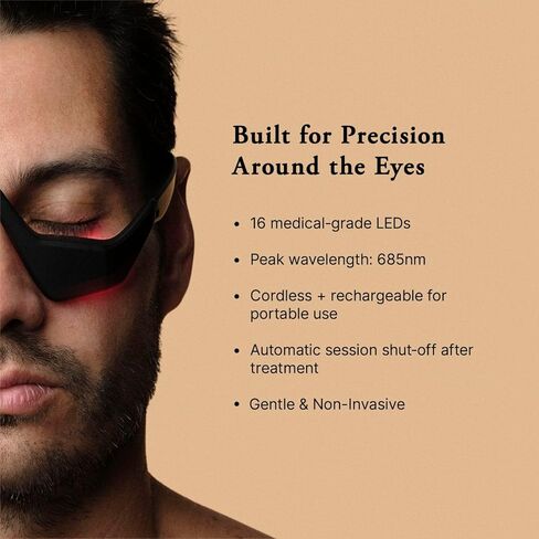 Capillus Eyelift Red Light Therapy for Eyes - Under Eye Red Light Therapy Glasses 685nm - Red Light Therapy for Eyes Bags, Wrinkles, Fine Lines, Crow's Feet and Dark Circles in Saudi Arabia