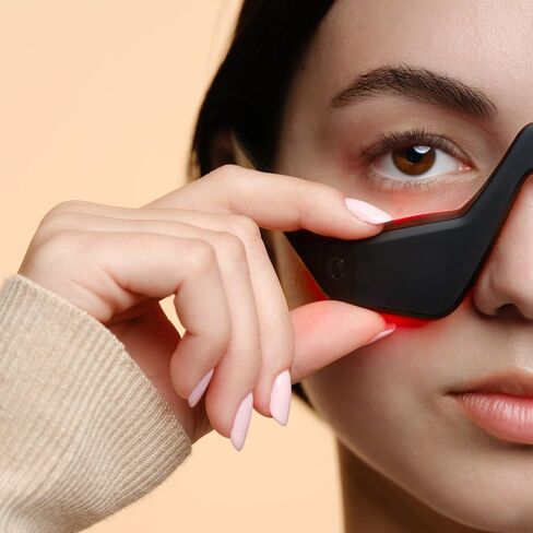 Capillus Eyelift Red Light Therapy for Eyes - Under Eye Red Light Therapy Glasses 685nm - Red Light Therapy for Eyes Bags, Wrinkles, Fine Lines, Crow's Feet and Dark Circles in Saudi Arabia