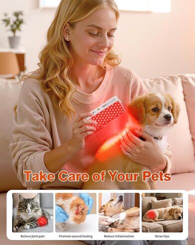 العلاج بالضوء الأحمر للوجه والجسم، لوحة العلاج بالضوء الأحمر المحمولة، الضوء الأحمر 660 نانومتر وضوء الأشعة تحت الحمراء 850 نانومتر لتخفيف الألم، العناية بالبشرة، الضوء الأحمر للنوم، قابل لإعادة الشحن ورائع للسفر in Kuwait