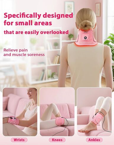 UTK Red Light Therapy for Neck Pain Relief,850&660 nm Wavelengths Red Light, Deeper Infrared Therapy for Period Cramp,Body,Knee,Wrist, Arm,Joint,Muscle,6 Power Modes,5 Timers,FSA-HSA Eligible in Saudi Arabia