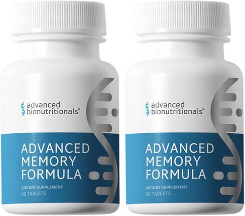Advanced Bionutritionals Advanced Memory Formula, Brain Booster Supplement for Memory and Focus, Acetylcholine, Alpha-GPC, NeuroFactor, Manufactured in The USA, 60 Tablets in Saudi Arabia