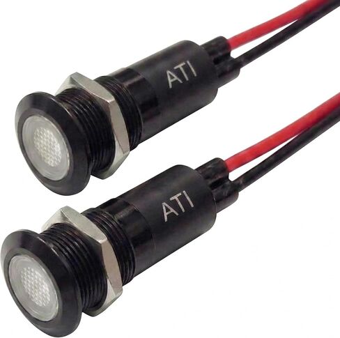 PLB12M 12MM 1/2 "120V AC LED مؤشر الإشارة المعدنية Pilot Light (أخضر) in Kuwait