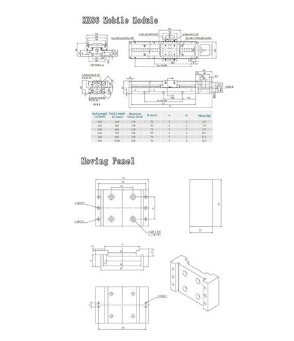 High-Precision Modular Slide with repeatability ±0.01mm Single-axis Linear Guide Platform KK86-Nema23(2800mm) in Saudi Arabia