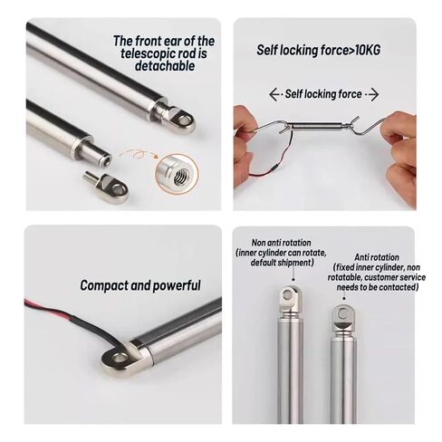8mm Small Tube Linear Actuator Telescopic Pen Type 30/50/100mm 6V(Thrust-30N 3mm-s,50mm) in Saudi Arabia