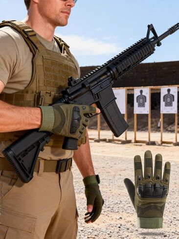 Men's Tactical Gloves - Non-Slip, Durable Outdoor Gloves for Combat, Cycling, Hiking, and Training in Saudi Arabia