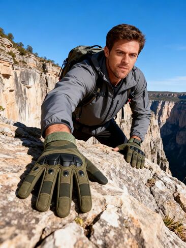 Men's Tactical Gloves - Non-Slip, Durable Outdoor Gloves for Combat, Cycling, Hiking, and Training in Saudi Arabia