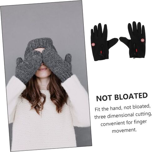 Windproof Winter Gloves for Outdoor Cycling and Hiking Cold Resistant Touchscreen Gloves with Grip for Men and Women in Saudi Arabia