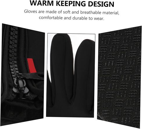 Windproof Winter Gloves for Outdoor Cycling and Hiking Cold Resistant Touchscreen Gloves with Grip for Men and Women in Saudi Arabia