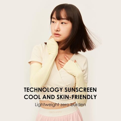 OHYOGA Sun Protection Sleeves UV Protection Cooling with Thumb Hole Cycling Outdoor Sports YLA3M201 in Kuwait