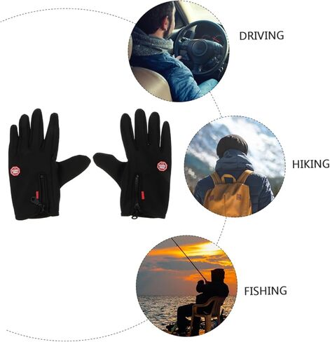 Windproof Winter Gloves for Outdoor Cycling and Hiking Cold Resistant Touchscreen Gloves with Grip for Men and Women in Saudi Arabia