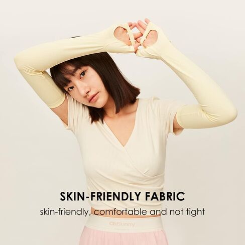 OHYOGA Sun Protection Sleeves UV Protection Cooling with Thumb Hole Cycling Outdoor Sports YLA3M201 in Kuwait