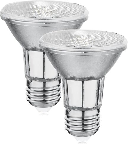 PAR20 7W LED Range Hood Light,E26 120V Dimmable Warm White 595lm, Waterproof IP65, Replacement 50W Halogen Cup. Spot Bulbs for Kitchen Appliances, Track Lighting, Outdoor Landscaping 2 Pack in Kuwait