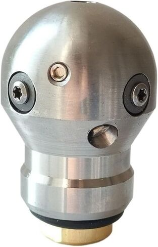 Stainless Steel Sewer Cleaning Nozzle 3/8 Inch Female 40-60LPM Rotating Ball Spherical Jetter Nozzle(40LPM) in Saudi Arabia