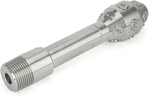 فوهة تنظيف الخزان الثابتة ذات 16 رأسًا، تنظيف 360 درجة، فوهات رش مخروطية كاملة 3/4 1/2(SS304 1l2 بوصة ذكر) in Kuwait