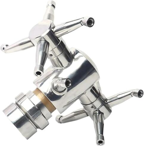 غسالة عالمية لخزان الزجاجة بعشرة رؤوس 360 درجة 2 بوصة خيط أنثى/ذكر (قطر تشاك 77.5 مم) in Kuwait