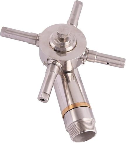 زجاجة من الفولاذ المقاوم للصدأ وفوهة تنظيف العلبة 1-1I2 بوصة ذكر 360 درجة in Kuwait