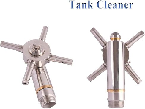 زجاجة من الفولاذ المقاوم للصدأ وفوهة تنظيف العلبة 1-1I2 بوصة ذكر 360 درجة in Kuwait