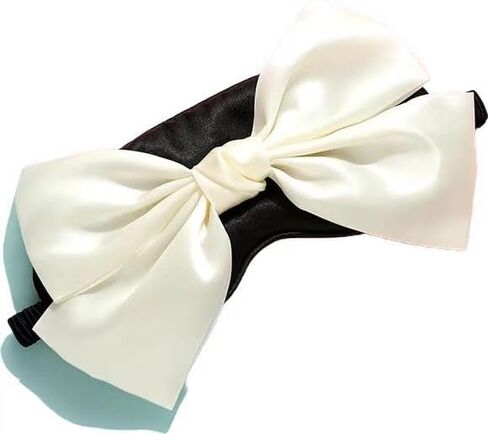 Sleep Mask Adjustable Silk Blackout Eye Mask with Bowknot Princess Style Perfect for Home Photography and Flights (Pink) in Saudi Arabia