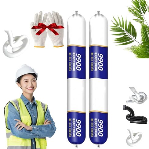 9900 Sealant Waterproof,9900 Silicon WaterproofSealant,Water Proof Outdoor Sealant,500ml Multipurpose Silicone Caulk & Permanent Solution for Roof &Wall Cracks, Heat (Black, *1) in Saudi Arabia