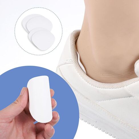 8pcs 2 Sizes Shoe Heel Repair, Heel Pads for Shoes, Self-Adhesive Inside Shoe Patches Kit, Quick Self-Adhesive Hole Repairs for Sneakers and Flats, Heel Pads (White) in Saudi Arabia