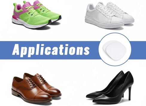 8pcs 2 Sizes Shoe Heel Repair, Heel Pads for Shoes, Self-Adhesive Inside Shoe Patches Kit, Quick Self-Adhesive Hole Repairs for Sneakers and Flats, Heel Pads (White) in Saudi Arabia