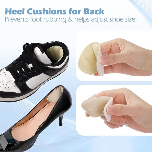 WD&CD 5 Pair Shoe Heel Grips, Heel Pads Liner Cushions Inserts for Loose Shoes, Filler Improved Shoe Fit and Comfort, Stop Heel Slip and Blister in Saudi Arabia