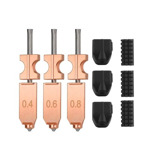 3pcs Ad5x Nozzle AD5X Integrated Bimetal Nozzle 0.4mm +0.6+0.8mm Upgraded 0.4MM Hotend Kit for AD5X Quick-Detachable Nozzle Extruder Quick Release Nozzle Heater Block Throat Tube 3D Printer Accessory in Saudi Arabia