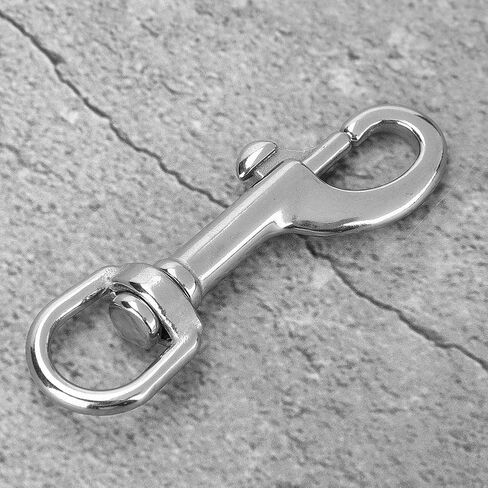 Rotating Snap Hook, 316 Stainless Steel Single Head Hook Swivel Eye Snap Connector for Keychain Clip, Dog Leashes, Underwater Safety Rope (Silver) in Saudi Arabia