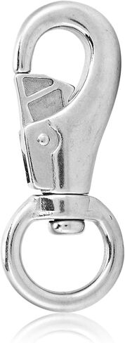 HERCHR Stainless Steel Snap Hook, 99mm Diving Snap Hook Swivel Clasp Connector for Keychain, Dog Leashes, Underwater Safety Rope, DIY Bags in Saudi Arabia