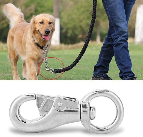 HERCHR Stainless Steel Snap Hook, 99mm Diving Snap Hook Swivel Clasp Connector for Keychain, Dog Leashes, Underwater Safety Rope, DIY Bags in Saudi Arabia