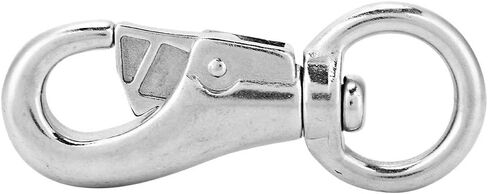 HERCHR Stainless Steel Snap Hook, 99mm Diving Snap Hook Swivel Clasp Connector for Keychain, Dog Leashes, Underwater Safety Rope, DIY Bags in Saudi Arabia