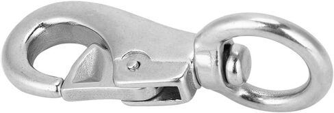 HERCHR Stainless Steel Snap Hook, 99mm Diving Snap Hook Swivel Clasp Connector for Keychain, Dog Leashes, Underwater Safety Rope, DIY Bags in Saudi Arabia