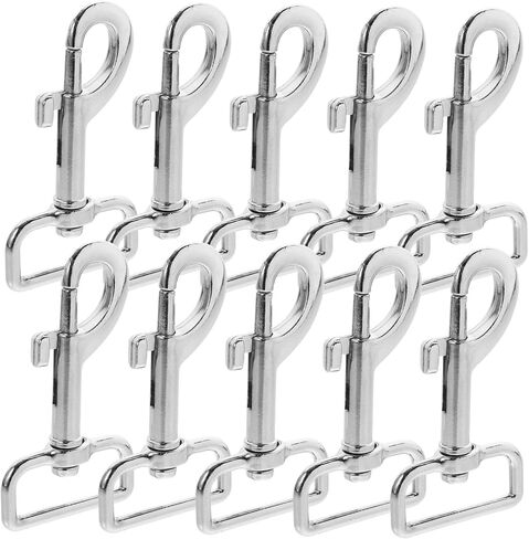 UPKOCH 10Pcs Heavy Duty Pet Leash Snap Hooks Dog Leash Clips with Easy Open Locking for Collar Rope Chain Accessories Versatile Replacement for Secure Attachment in Saudi Arabia