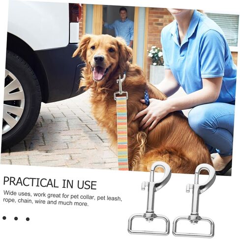 UPKOCH 10Pcs Heavy Duty Pet Leash Snap Hooks Dog Leash Clips with Easy Open Locking for Collar Rope Chain Accessories Versatile Replacement for Secure Attachment in Saudi Arabia