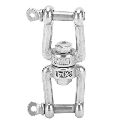 5Pcs Rotating Snap Safe Load 100kg Stainless Steel Double Ended Anti Knot Swivel Hook Rigging Accessories in Saudi Arabia