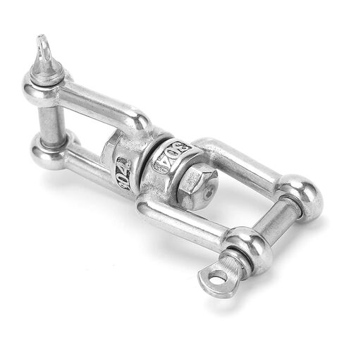 5Pcs Rotating Snap Safe Load 100kg Stainless Steel Double Ended Anti Knot Swivel Hook Rigging Accessories in Saudi Arabia