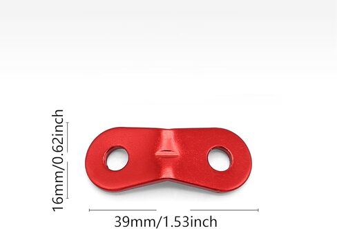 10pack Aluminum Alloys Tent Rope Clip Camping Canopies Rope Adjusters for Mountaineering and Wilderness Trip Red Cord Locks in Kuwait