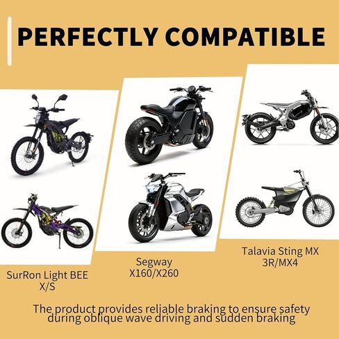 قطعتان من وسادات الفرامل، مجموعة وسادات فرامل قرصية عالية الأداء متوافقة مع Surron Light Bee Talaria Sting MX4 MX3، ملحقات بديلة للدراجات الكهربائية على الطرق الوعرة للأمام والخلف in Kuwait