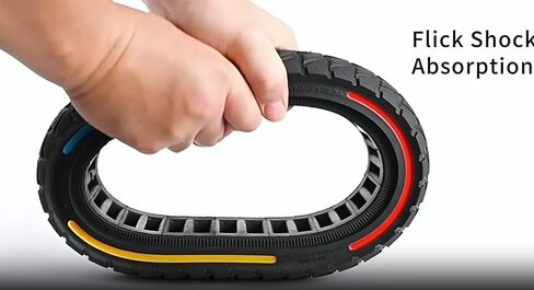 9.5x2.5-6.1 9.5" Off-Road Honeycomb Tire, Air Pocket Non-Pneumatic Solid Tyre w/Slot 45mm Replacement for NIU KQi3 Pro/Max/Sport Scooter Electric KickScooter Tyre Wheel Parts (A x2) in Saudi Arabia