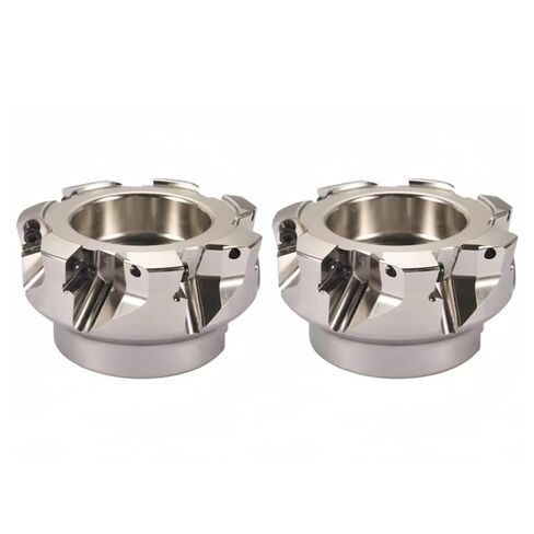 2 حزمة مطحنة وجه قابلة للفهرسة 1-1 / 4 "× 4" إزاحة رئيسية 75 درجة وجه 7 مزامير مطحنة قاطعة المطحنة in Kuwait